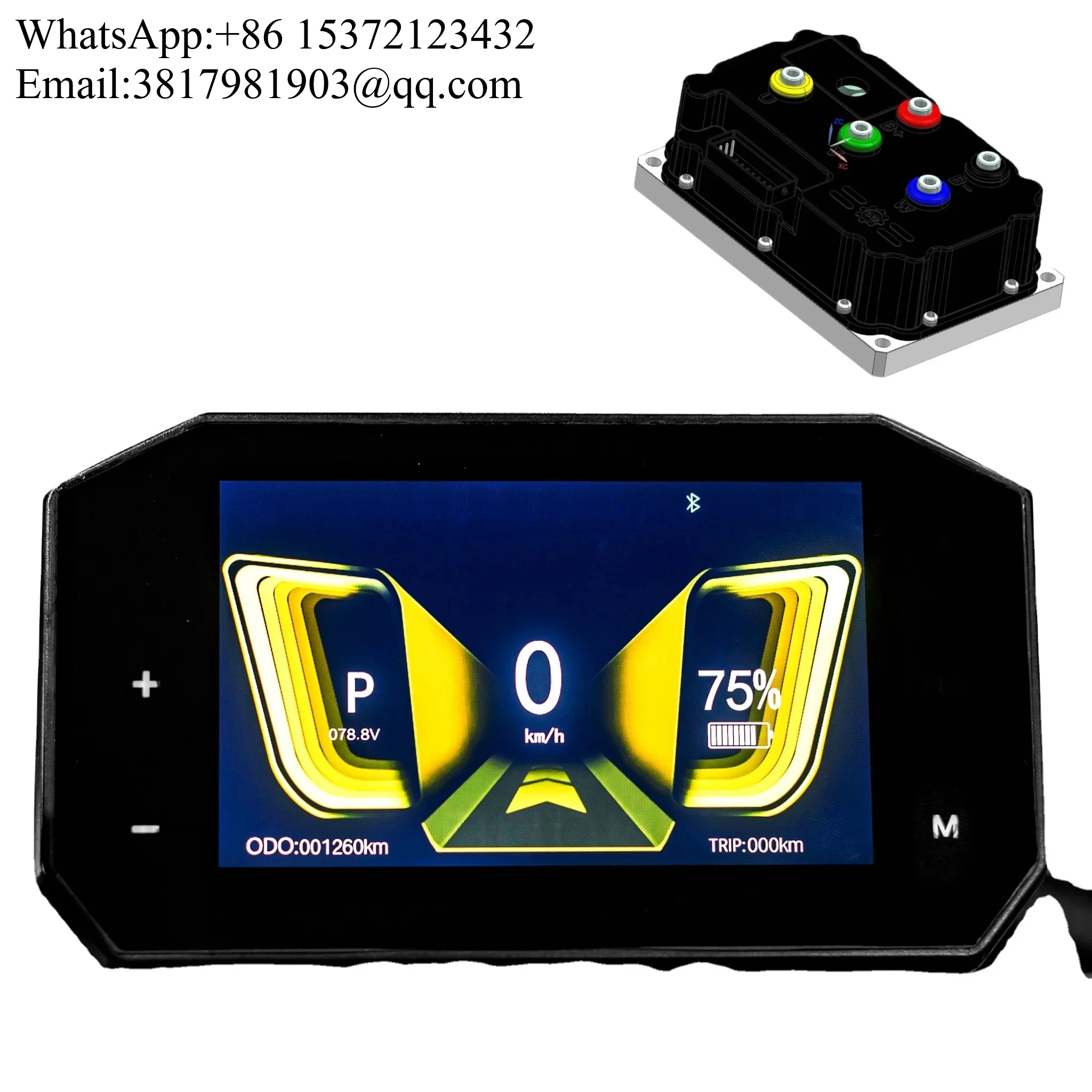 

New Innovation TFT Screen Chaojie's Third Generation Digital Speedometer For Motorcycle Adapted To Fardriver With Hot Sale