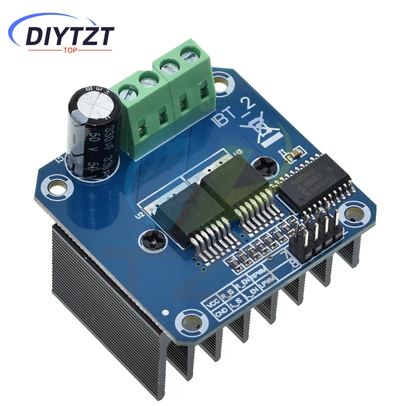 

DC6-27V Двойной BTS7960 BTS7960B DC 43A Модуль привода шагового двигателя H-мостовой ШИМ-модуль