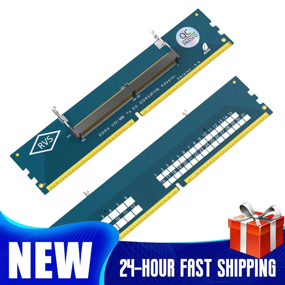 

1-5PCS Laptop To Desktop SO-DIMM To PC DIMM Card DDR5 Memory Adapter Expansion Card PC Laptop RAM Connector Card Memory Stick