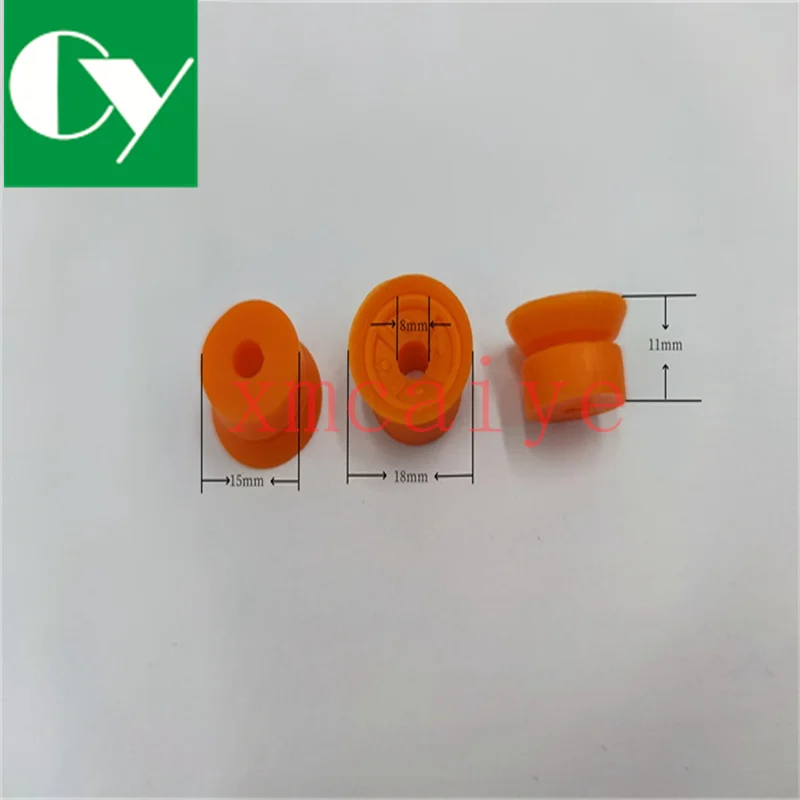 100 Pieces 18*11*5MM Rubber Sucker Suction Cup Rubber Nozzle For Offset Printing Machine