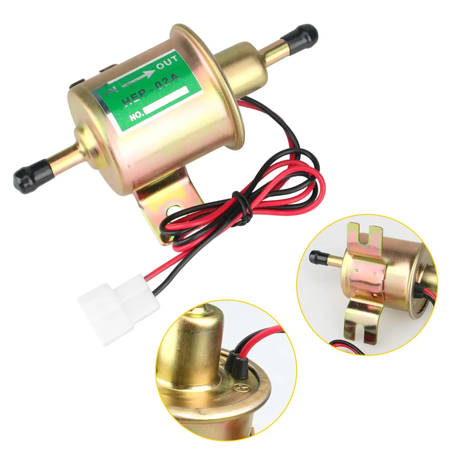 6414671 E8012S FD0002 P60430 High Quality 4pcs 12V Electric Fuel Pump Inline Low Pressure Gas Diesel For Toyota Gold FP-1012