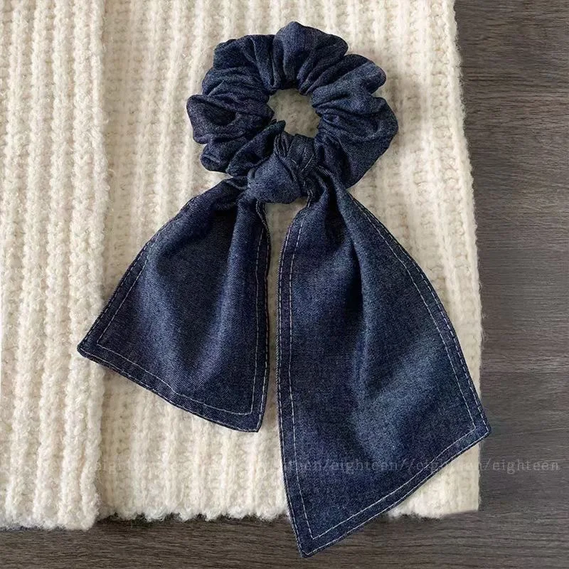 

Повязка для волос с бантом, корейские элегантные аксессуары для женщин и девочек, дизайнерская эластичная винтажная популярная лента, новая популярная kpop