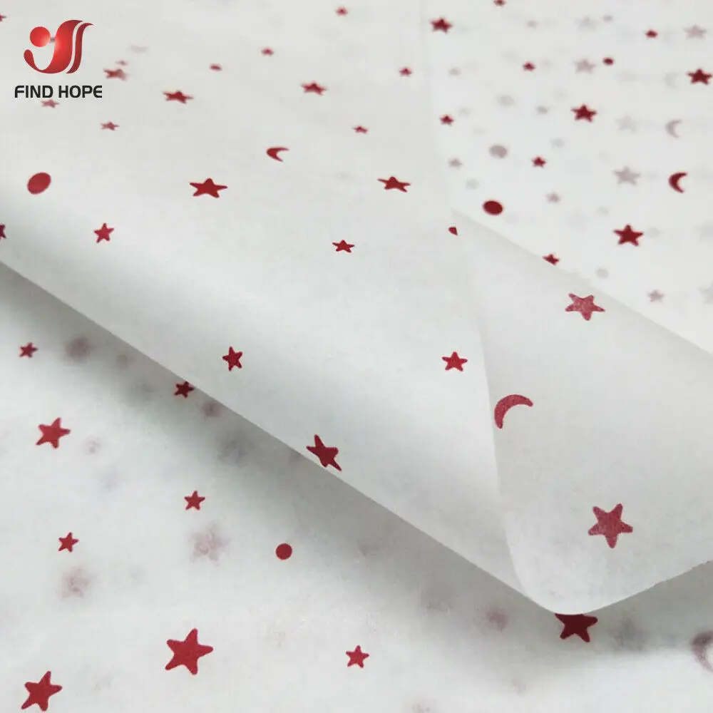 10pcs/set High quality 50*70cm Tissue Paper Xingyue Patterns DIY Handmade Flower Gift Box Packaging Craft Papers Wine Wrapping