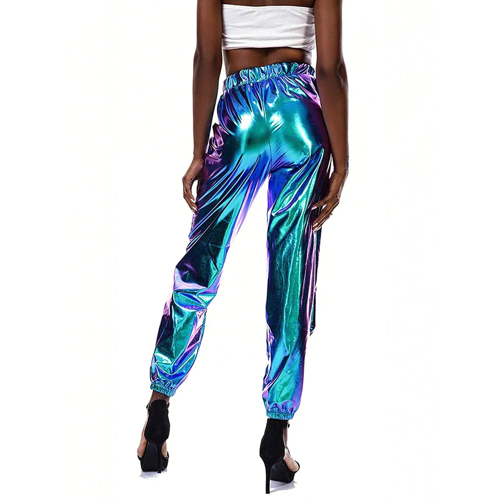 1PCS Soft Breathable Female Long Pants Loose Glittering Halloween Christmas Female Trousers Women Pants Jogger Pants Comfortable