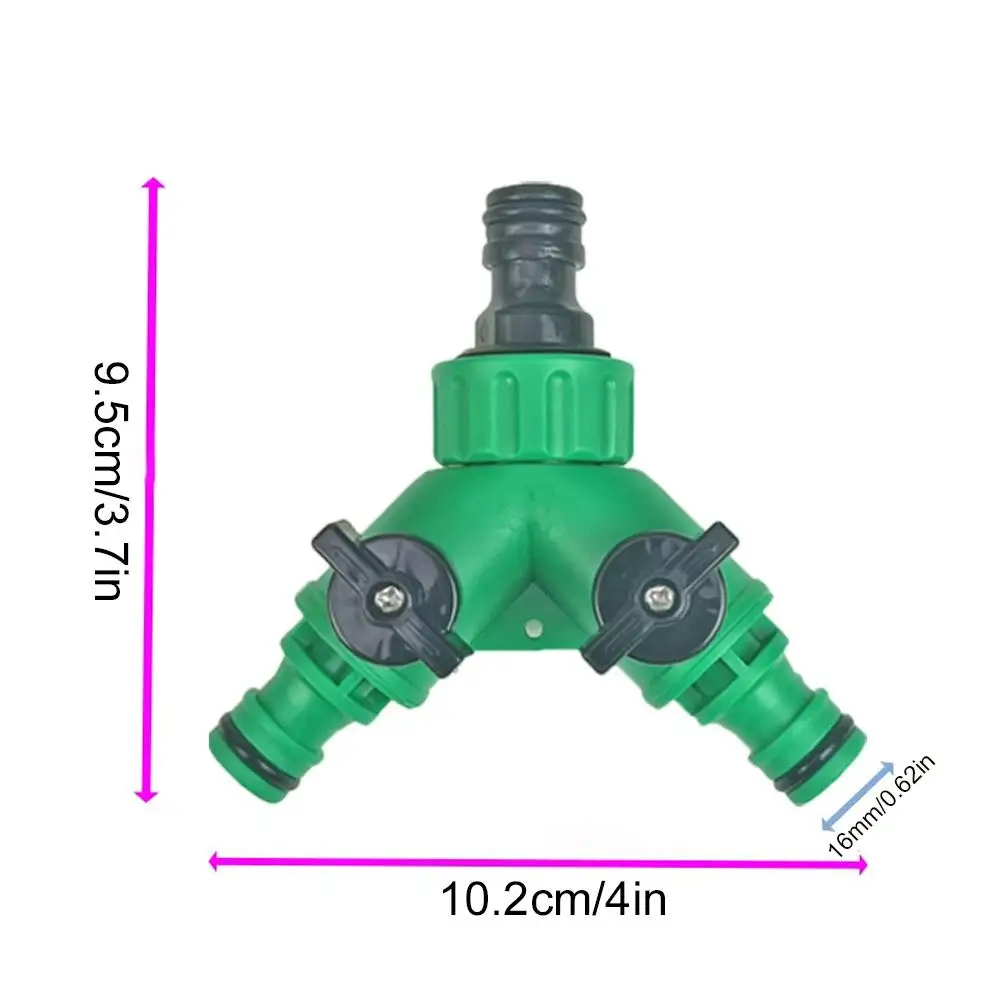 Y Shape Garden Water Pipe Connectors Pipe Adapter Hose Splitter Valve Three Way Plastic Valve with Switch for Flower Planting - view 6