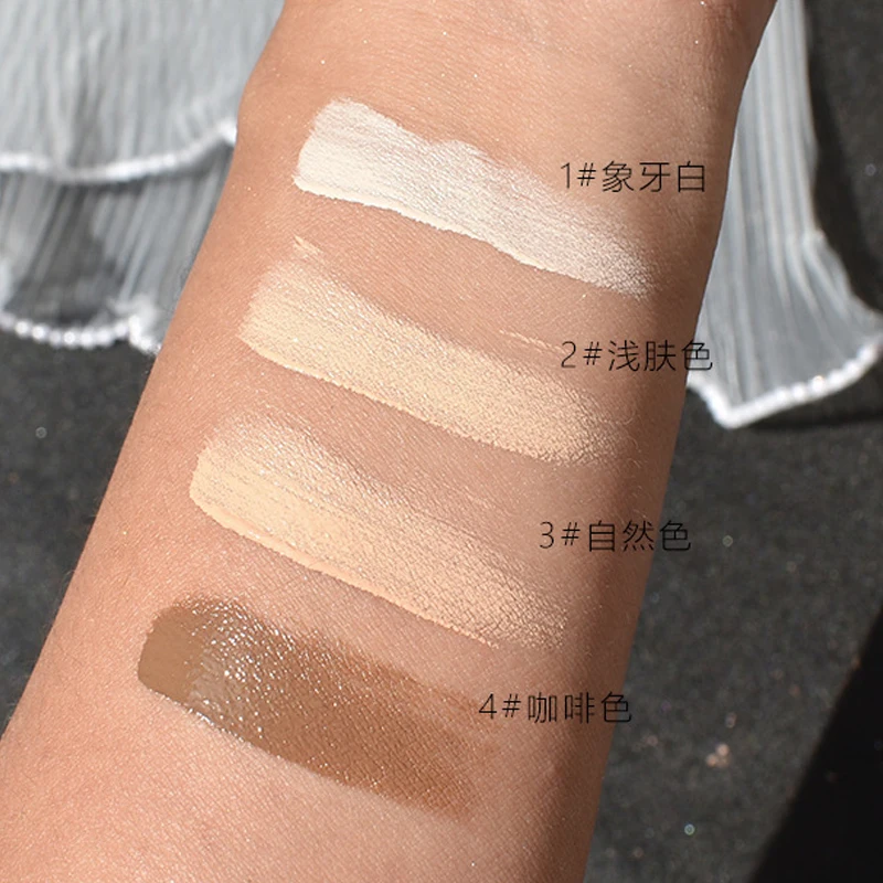 4 Color Concealer Facial Contouring Modification Liquid Moisturizing Lasting Cover Acne Dark Circles Foundation Face Cosmetic