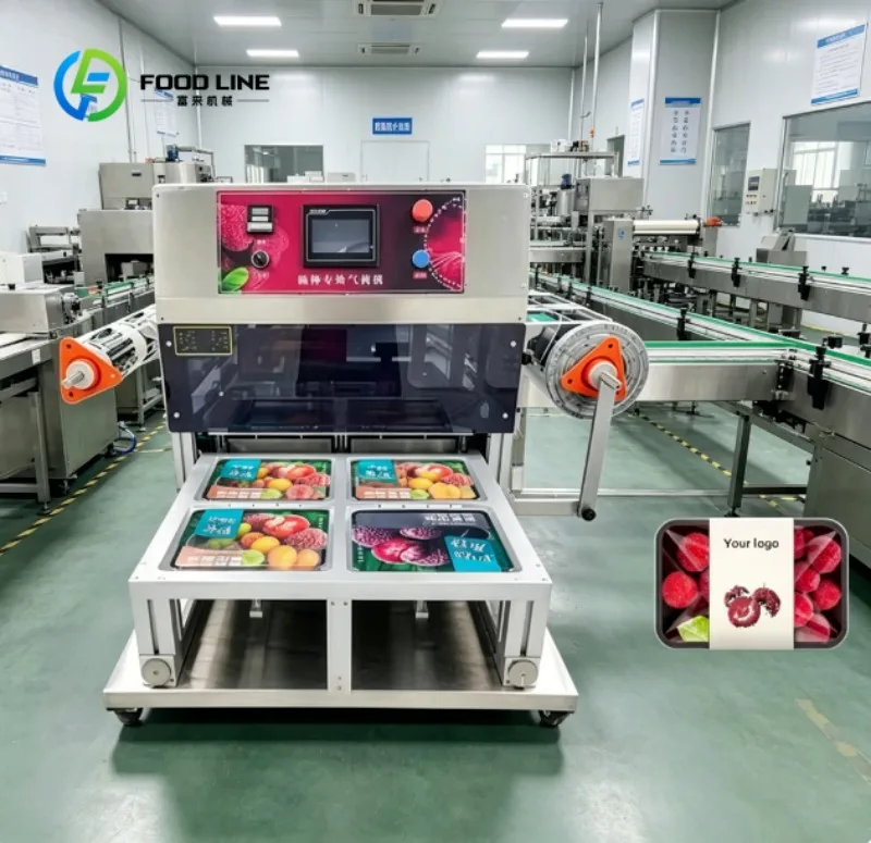 Automatic MAP Packaging Machine High Efficiency Modified Atmosphere Sealer for Food Processing and Factory Use