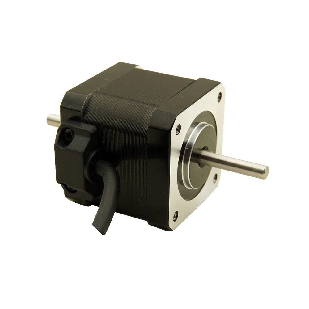 Dual shaft 0.4N.m(57oz-in) 2phase NEMA17 Stepper Motor 38mm motor length 1.5A 4-lead double shaft
