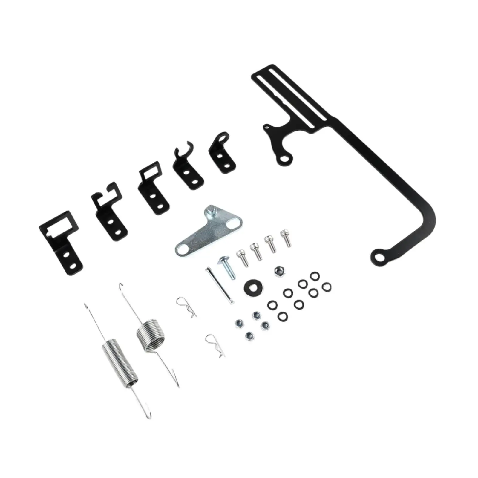 Throttle Cable Mount Kit Sturdy Carburetor Bracket Metal Complete Mounting Set for 700R4 Transmission
