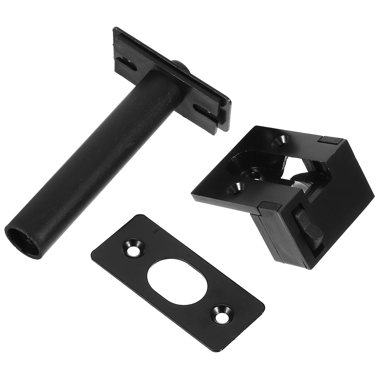 

1Set Stainless Steel Door Chain Security Concealed Anti Theft Bolt Latch Locks for Home Bedroom Apartment Hotel Black