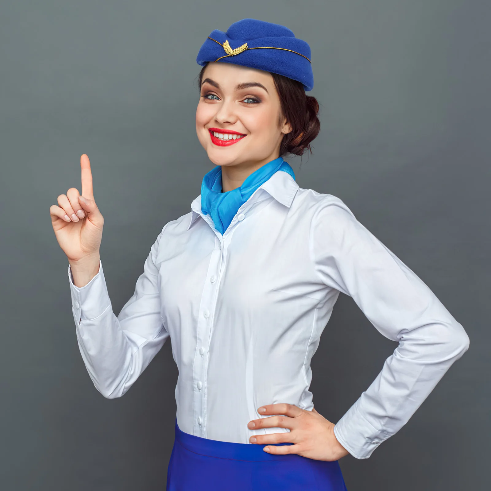 

Royal Stewardess Hat Size Stewardess Hat Elegant Attendant Hat Costume Party Performance