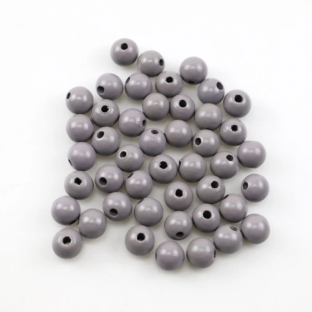 

100 Pcs Solid Wood Bracelet Beads Number Craft Small Rustic for Bracelets Crafts Charm