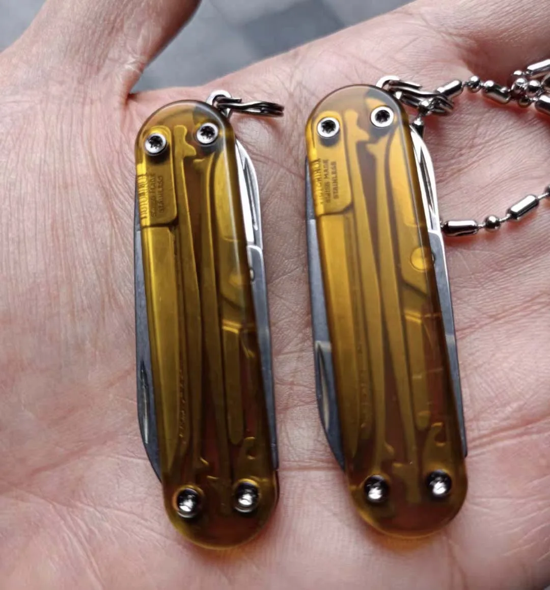 Imagem -02 - Ultem Escala do Punho para Victorinox Swiss Army Clássico sd Faca Modificar Faca Faca Não Incluído Custom Made Pei Balanças 58 Milímetros Par