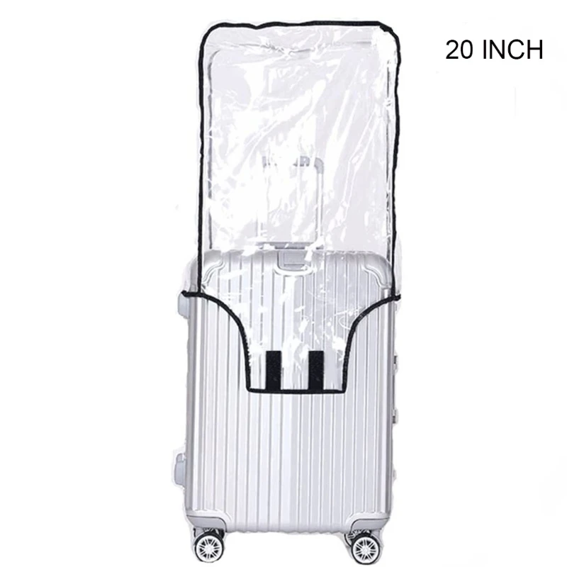 Clear PVC Suitcase Cover Protectors 18 20 22 24 26 28 30 Inch PVC Transparent Travel Luggage Protector for Carry on