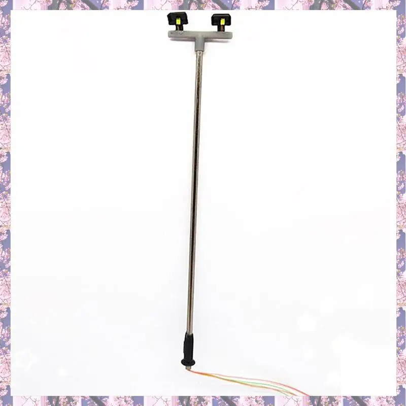 L73A 2025-50 Stuks 2Led Straatlantaarn 1:100 Ho Schaal Straat Licht Landschap Mini Lantaarnpaal Voor Zand Tafel model 2