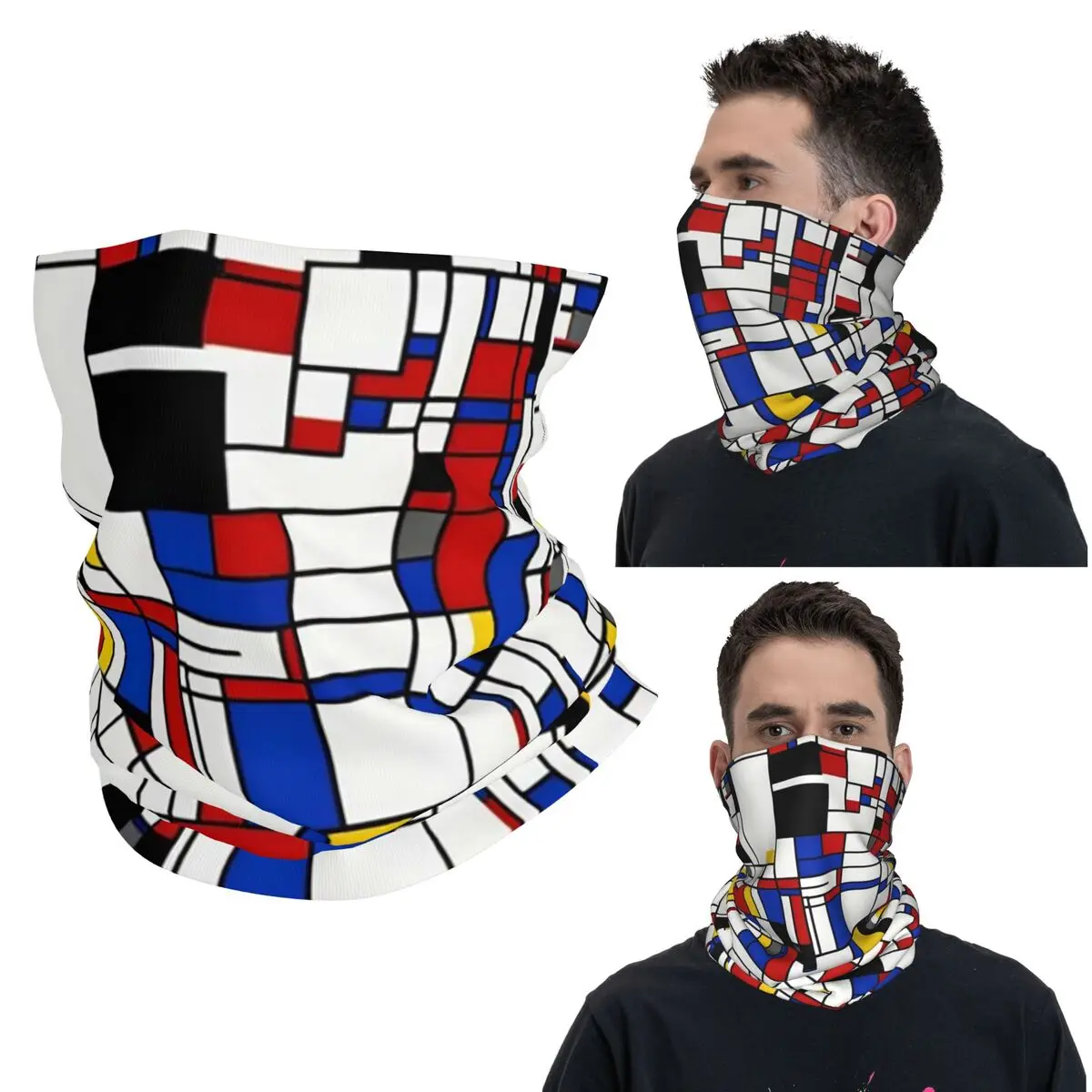 

Piet Mondrian минималистичный De Stijl современное искусство бандана на шею шарф с принтом теплая Балаклава для мужчин женщин взрослых