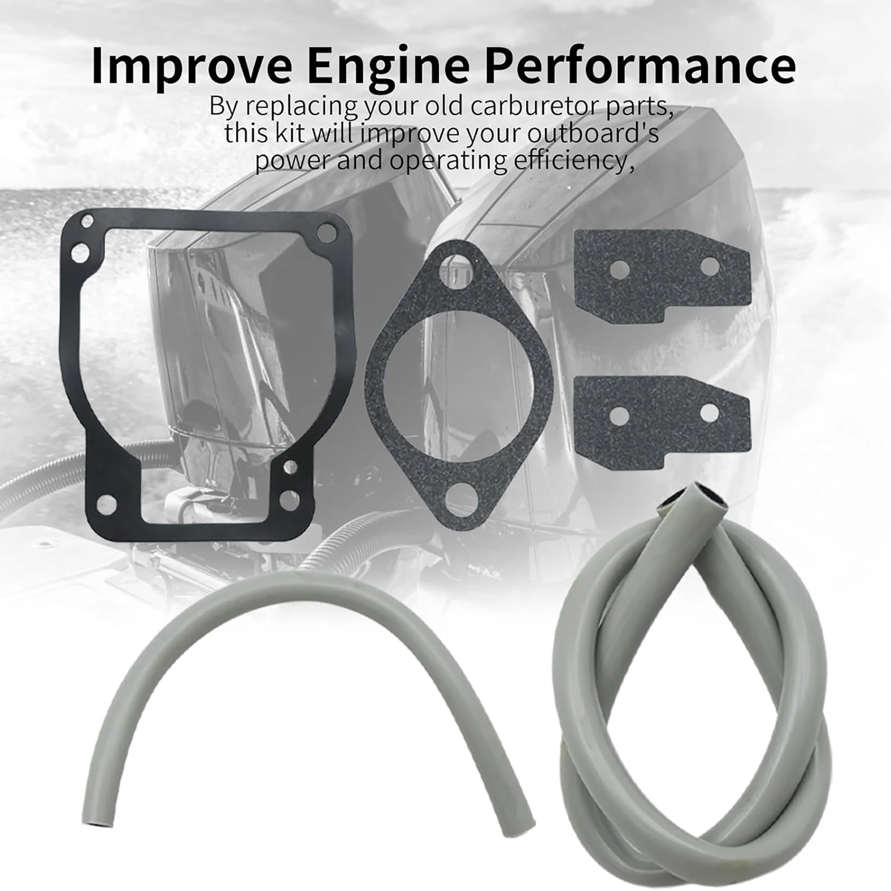 1395-8236352 1395-8236353 Carburetor Repair Kit Fits Mercury Mariner Outboard Motor 1395-8236354 18-7750-1 WME‑57‑58-63‑67 Carb