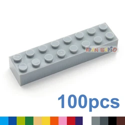 100pcs Thick 2x8 DIY Building Blocks Educational Creative Toys for Children Figures Plastic Bricks Compatible With 3007 Choice