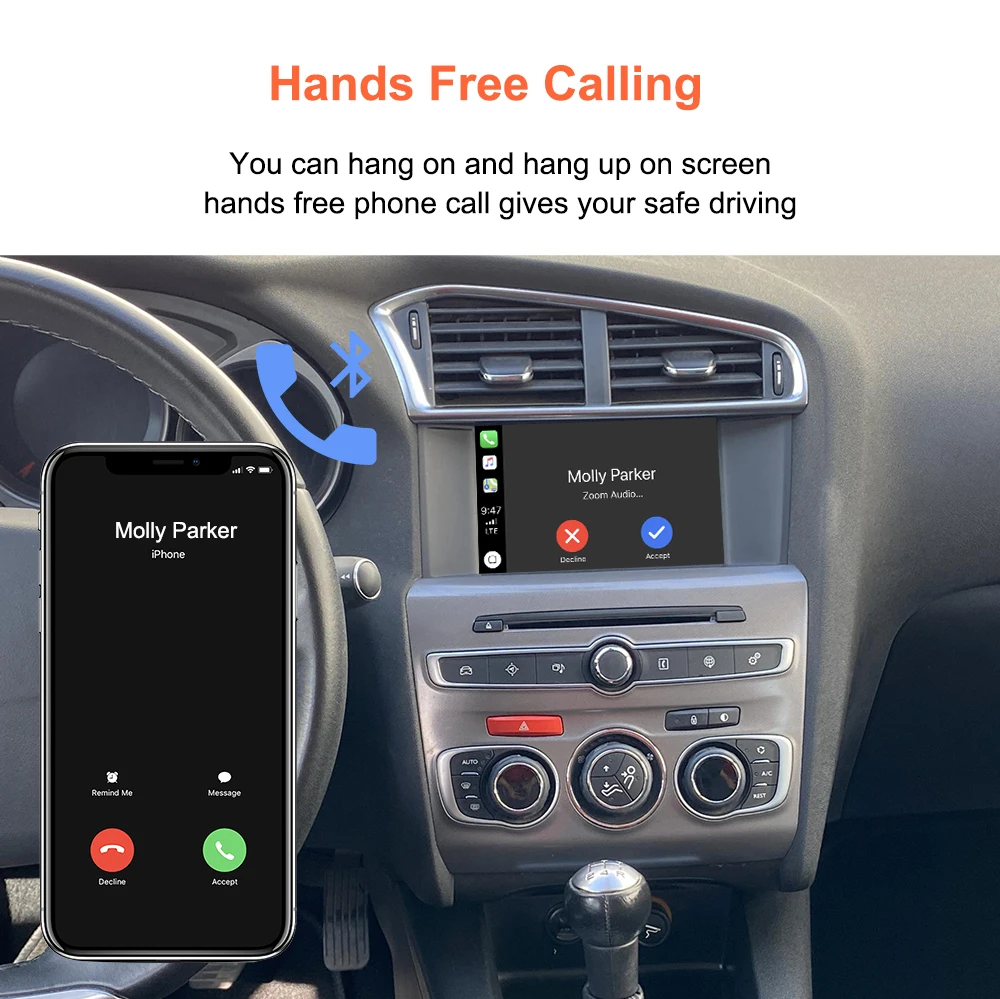 Bonroad Wireless Carplay Android Auto Interface For Peugeot Citroen SMEG MRN Picasso C4 C5 DS4 DS3 308 508 208 3008 Mirror Link – Detail 12