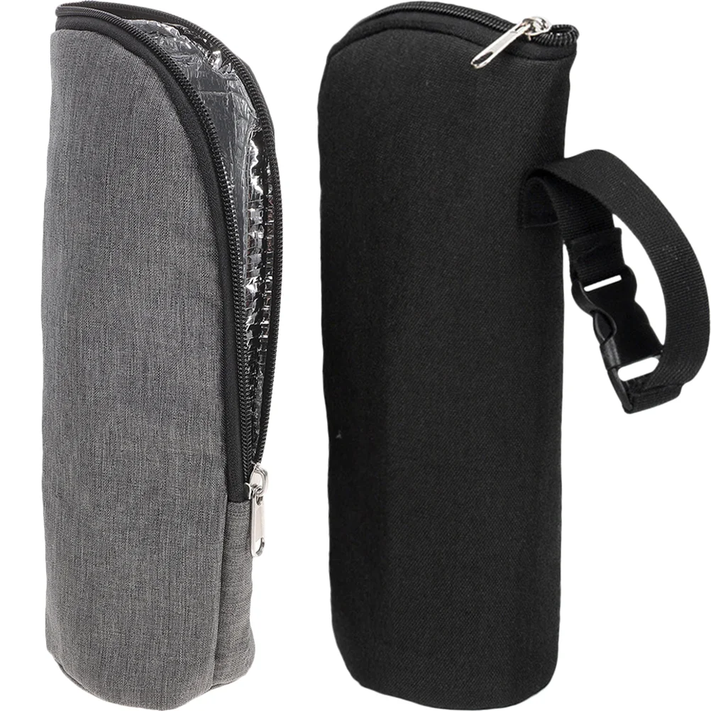 2 Pcs Insulated Bottle Bag Portable Milk Feeding Thermal Bags Nursing Kettle Pouch Travel Baby Holder