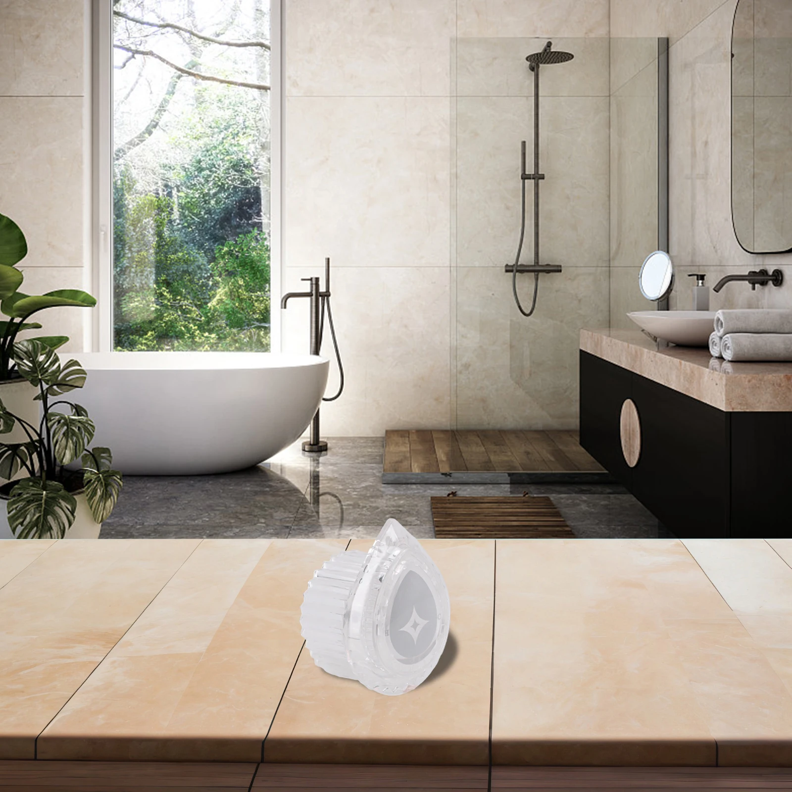 Efficient Repair Solution Acrylic Shower Knob for 100710 Tub and Shower Systems Quick Setup with Clear Markings
