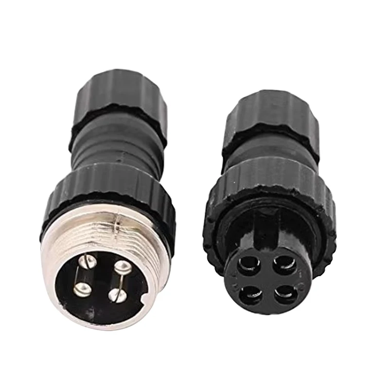 5/20/100Sets GX16 Even Joint Waterproof Aviation Plug 2/3/4/5/6/7/8/9/10 Pin Sensor Encoder Connector Welded Connector Socket