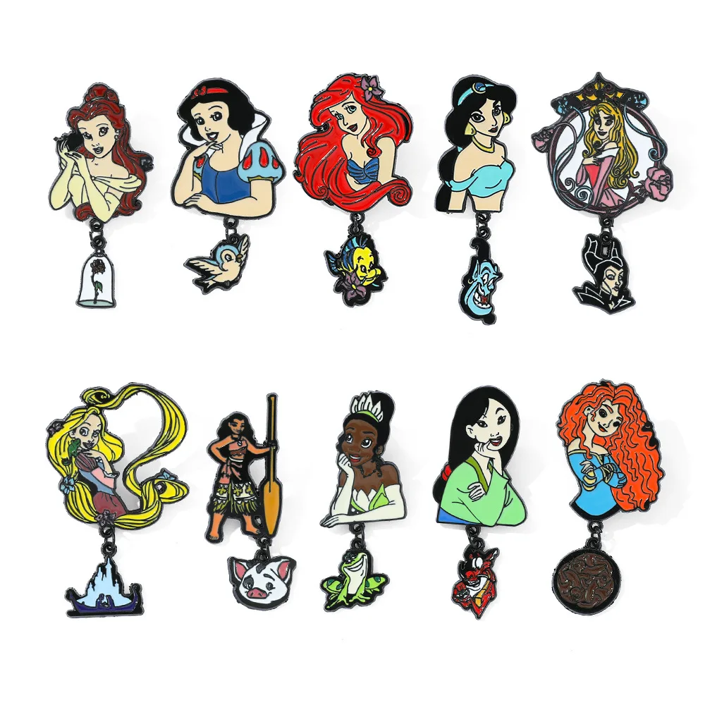 

Disney metal badge,cartoon enamel pin,enamelled brooch clothing accessories,Anime Pins Holiday gifts