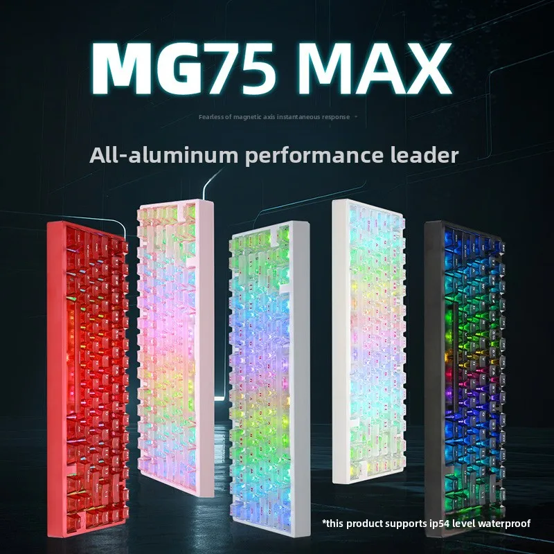 Irok mg75 pro teclado mecânico mg75 max interruptor magnético 0.001rt estrutura de junta de liberação rápida 8k teclado para jogos de baixa latência