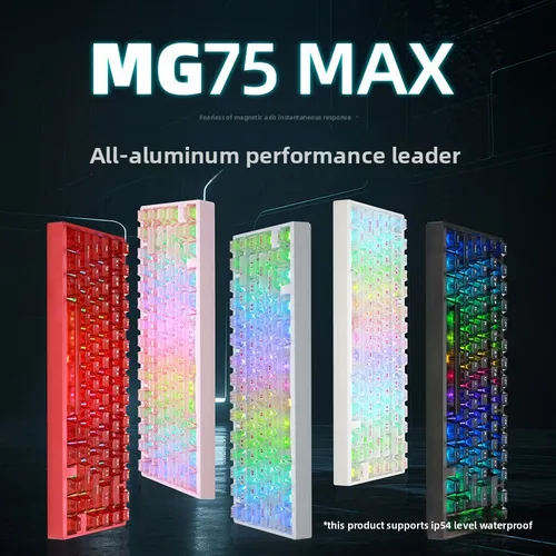 Imagen 2 del producto Teclado mecánico IROK MG75 PRO, interruptor magnético MG75 MAX, estructura de junta de liberación rápida 0.001RT, teclado para juegos de baja latencia 8K