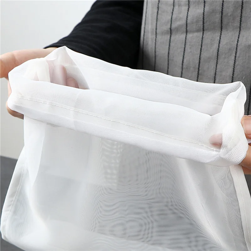 100/200/300 Mesh Nylon Filter Nut Milk Bag Net Yogurt Tea Beer Coffee Oil Food Filter Strainers Mesh Kitchen Strainer Bags