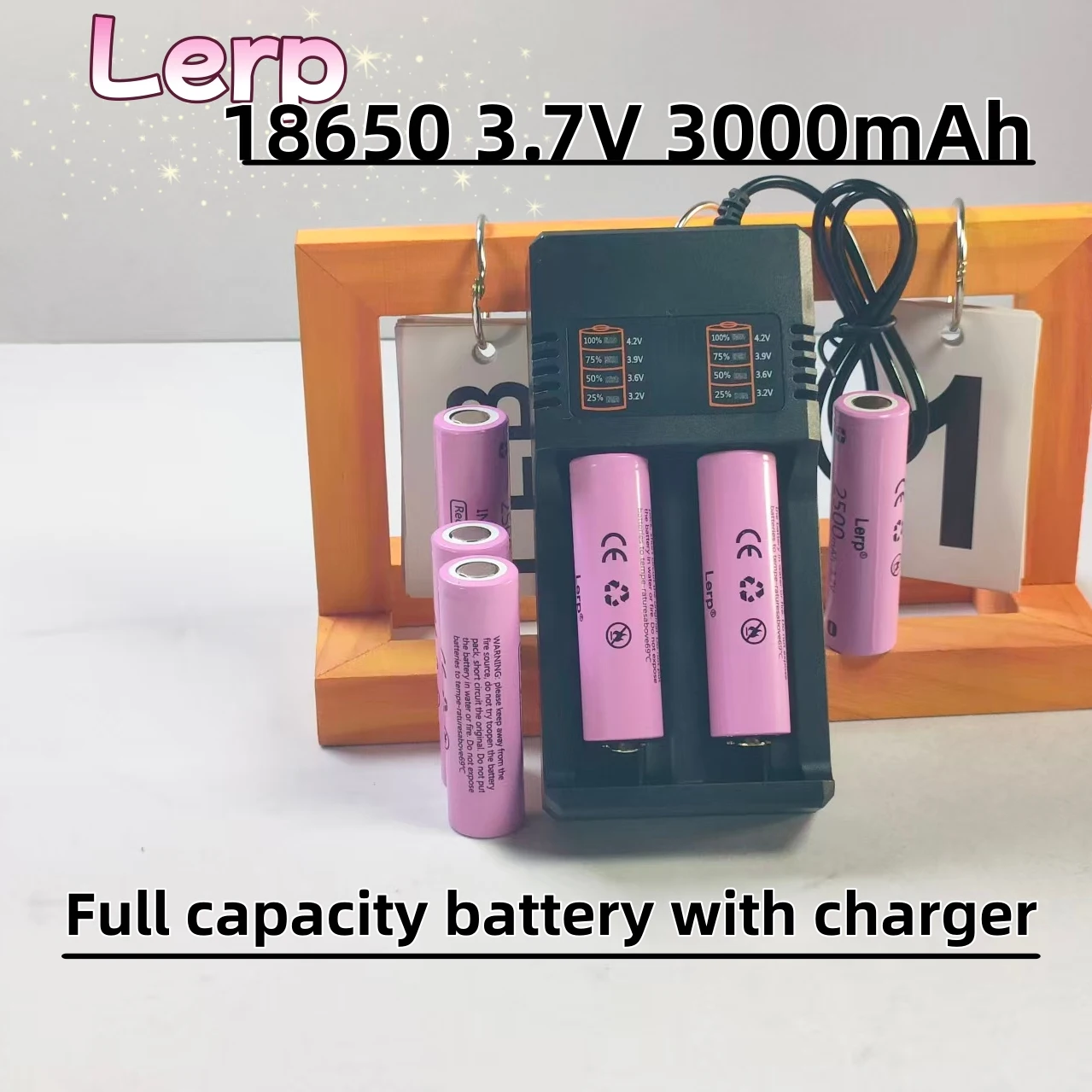 باترياس ليتيو 18650 قابلة للشحن مع كارجادور | 3.7 فولت 3000 مللي أمبير Largo Ciclo de Vida، متوافق مع con la Mayoria de Cargadores 18650 #4
