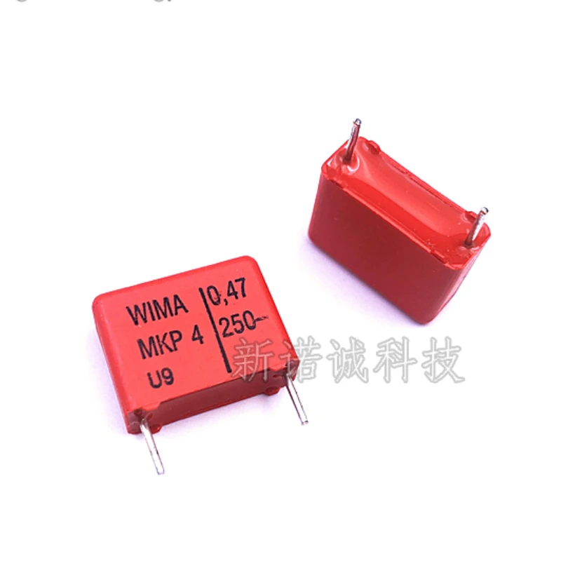 Imagem -02 - Alemanha Wima Capacitor 250v 474 0.47uf 250v 470nf 474j 10 Mkp4 15 Pitch mm Pcs 50 Pcs