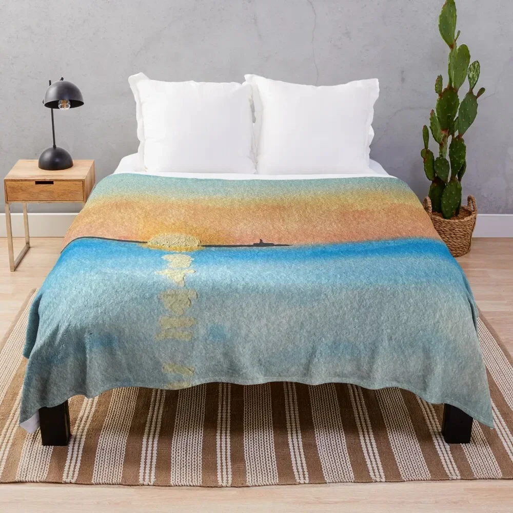 

Daren's Sunrise Throw Blanket Warm Comfortable Blanket Gift for Parents Friends