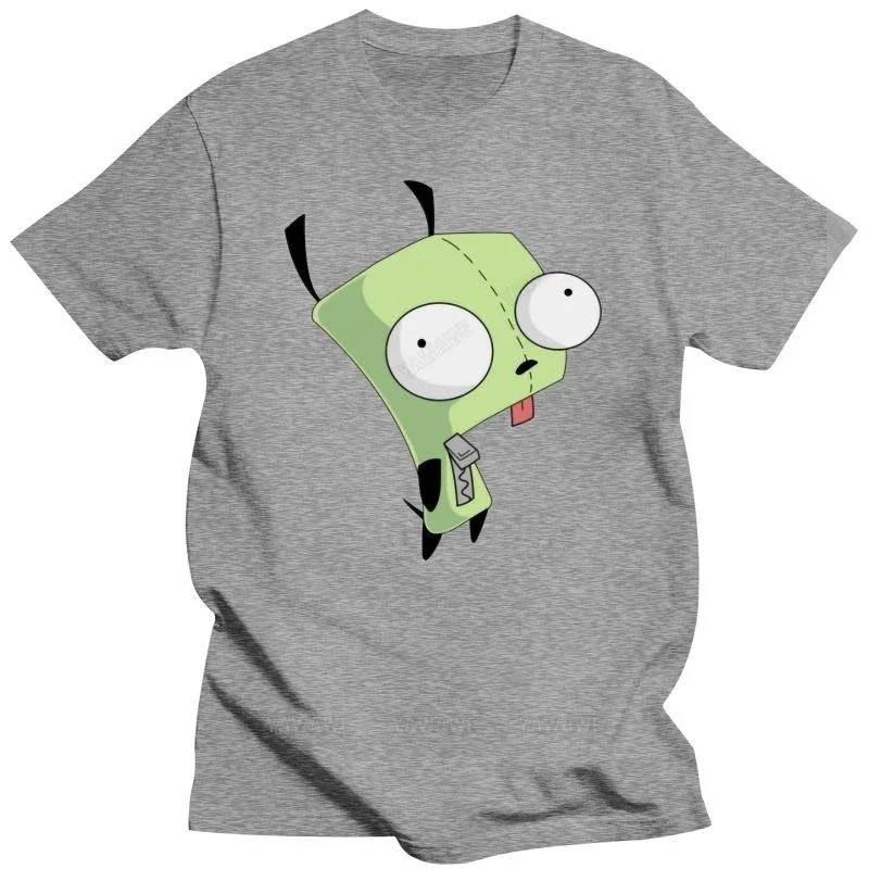 Invader Zim Gir t shirt men Casual Fashion Men's Basic Short Sleeve Oversized cotton T-Shirt boy girl hip hop t-shirt top tees