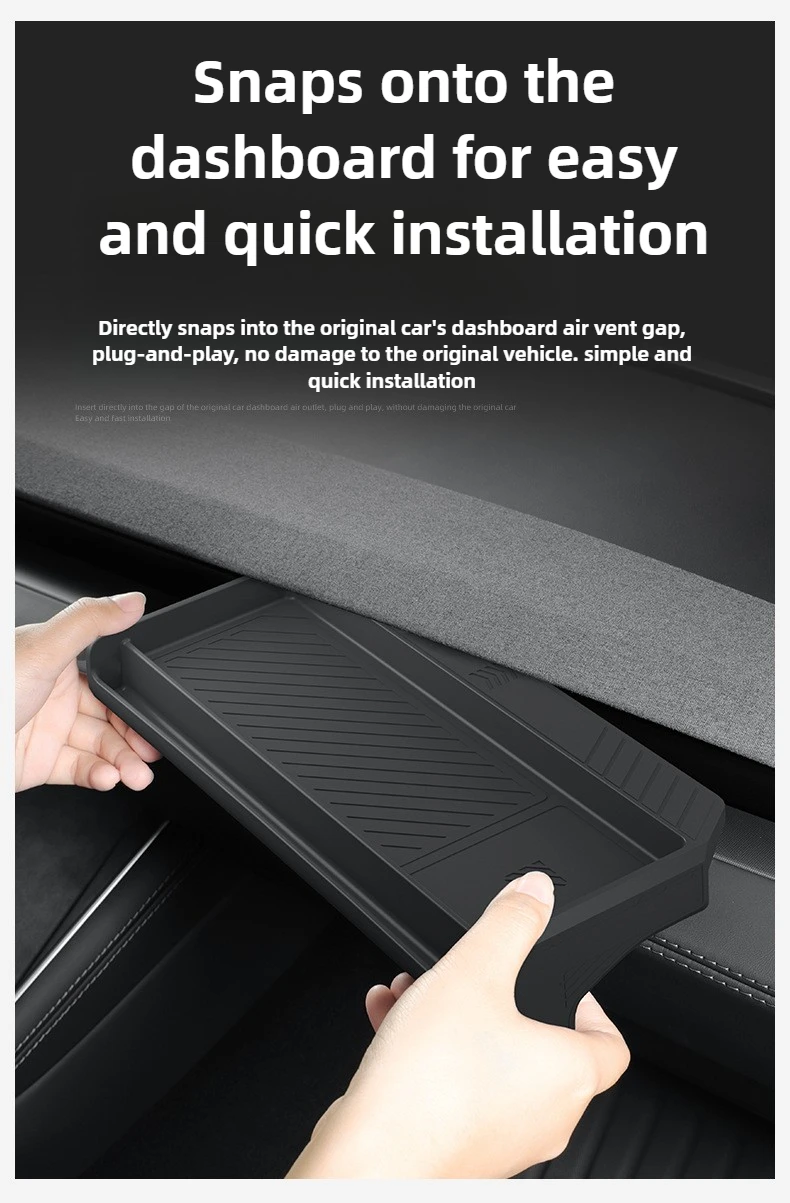 Aufbewahrungsfach für Tesla Model Y YL Juniper 2025 Model 3 Highland, Aufbewahrungsbox für den hinteren Bildschirm, Armaturenbretthalterung, Taschentuchbox, ECT-Panel – Detail 9