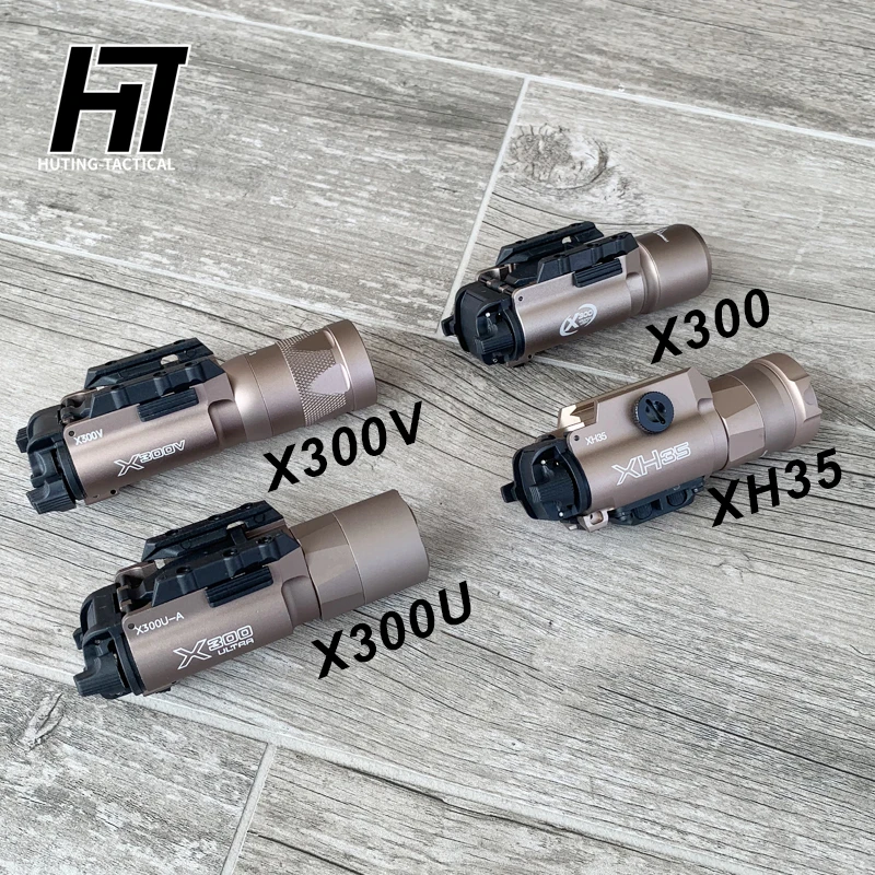 Tactical Surefir X300U X300 Ultra XH35 X300V Metal Pistol Scout Strobe LED Light Airsoft Weapon Gun Flashlight Lanterna Torch