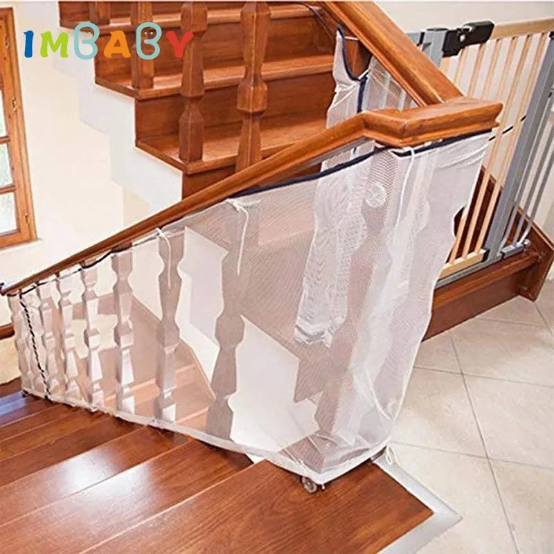 

IMBABY 3M Stairs Mesh Child Safety Barrier Fall Thickening Mesh Stair Balcony Protection From Children Safety for Baby Pet