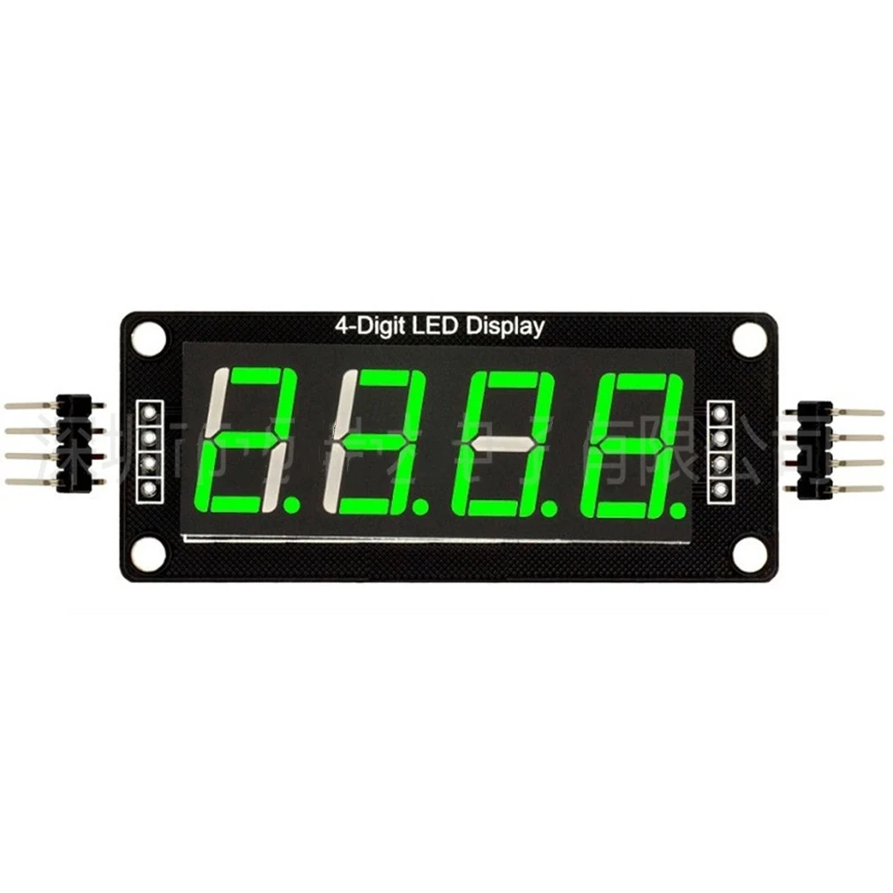 4-Digit LED 0.56 Display Tube (decimal) 7-Segments Blue TM1637 Clock Double Dots Module Size 0.56 Inch For Arduino