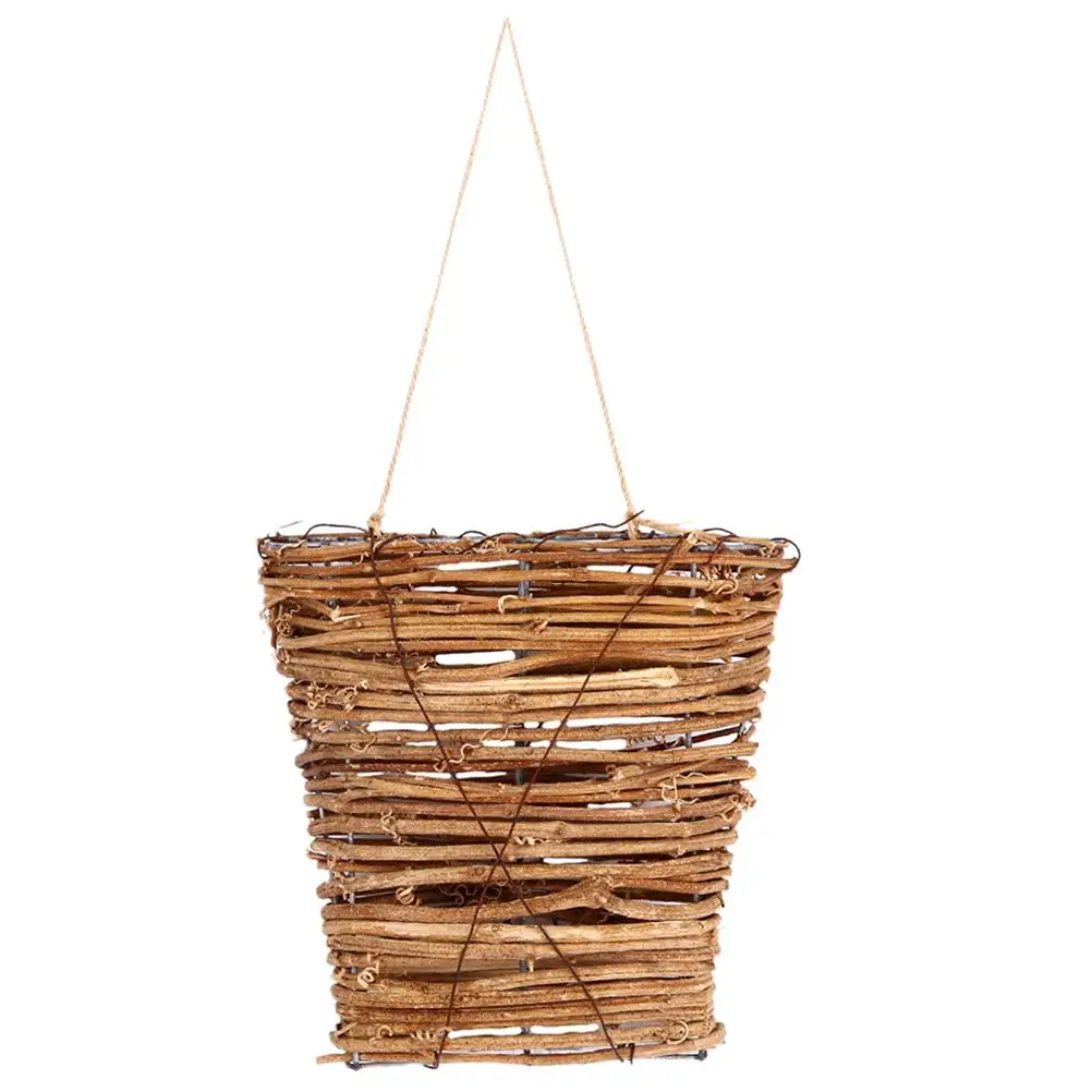 

Rattan Hanging Basket Wall Storage Woven Baskets Flower Decor Plant Holder Vine Weaving Christmas Garden Indoor Outdoor