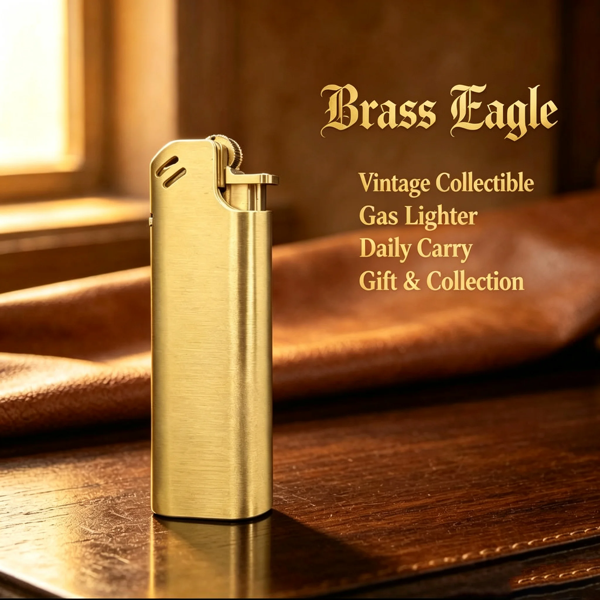 CNC Brass Butane Lighter Flint - Fire Starting Kit review and price