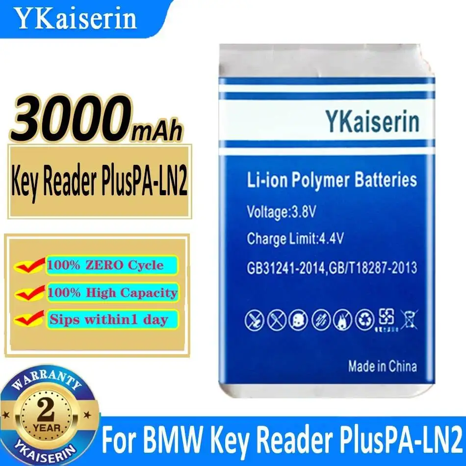 

Key Reader Battery Lightweight For Bmw Key Reader Pluspa-LN2,K03,R001 3.6V Pluspa-LN2 3000mAh