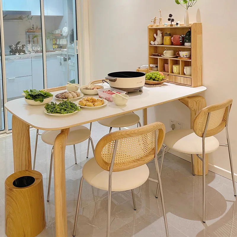 Chairs Wood Dining Table Lounge Office Writing Makeup Children High Dining Table Designer Mesas De Comedor Kitchen Furniture