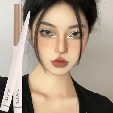 Bilashmart Waterproof Colorful Eyeliner Pencil Colourful Pigment Long Lasting Black White Color Gel Eye Liner Gel Pen Eyes Makeup Cosmetics