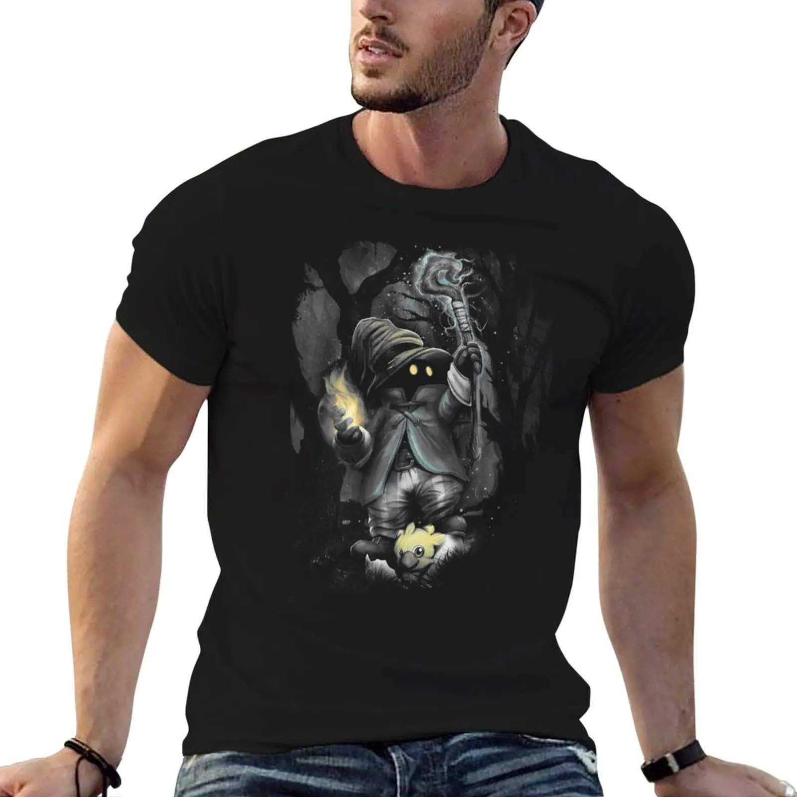 Vivi Ornitier Black Mage FF9 T-Shirt anime tshirt funny t shirts man man t shirts high quality luxury brand T-shirt