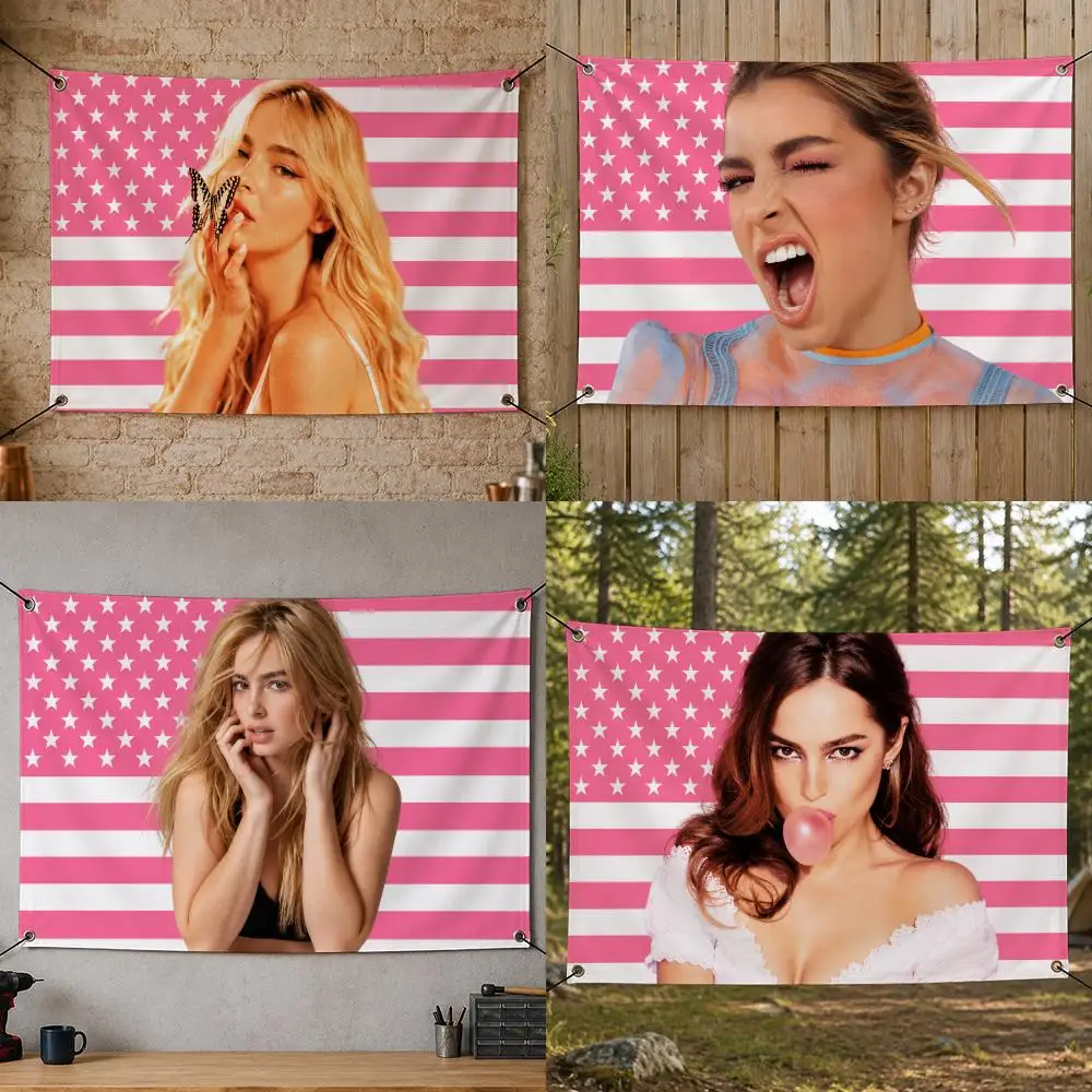 Singer Trendy A-Addison Rae Flags Flag Banner for Bedroom Dorm Party Home Living Room Game Room Gift