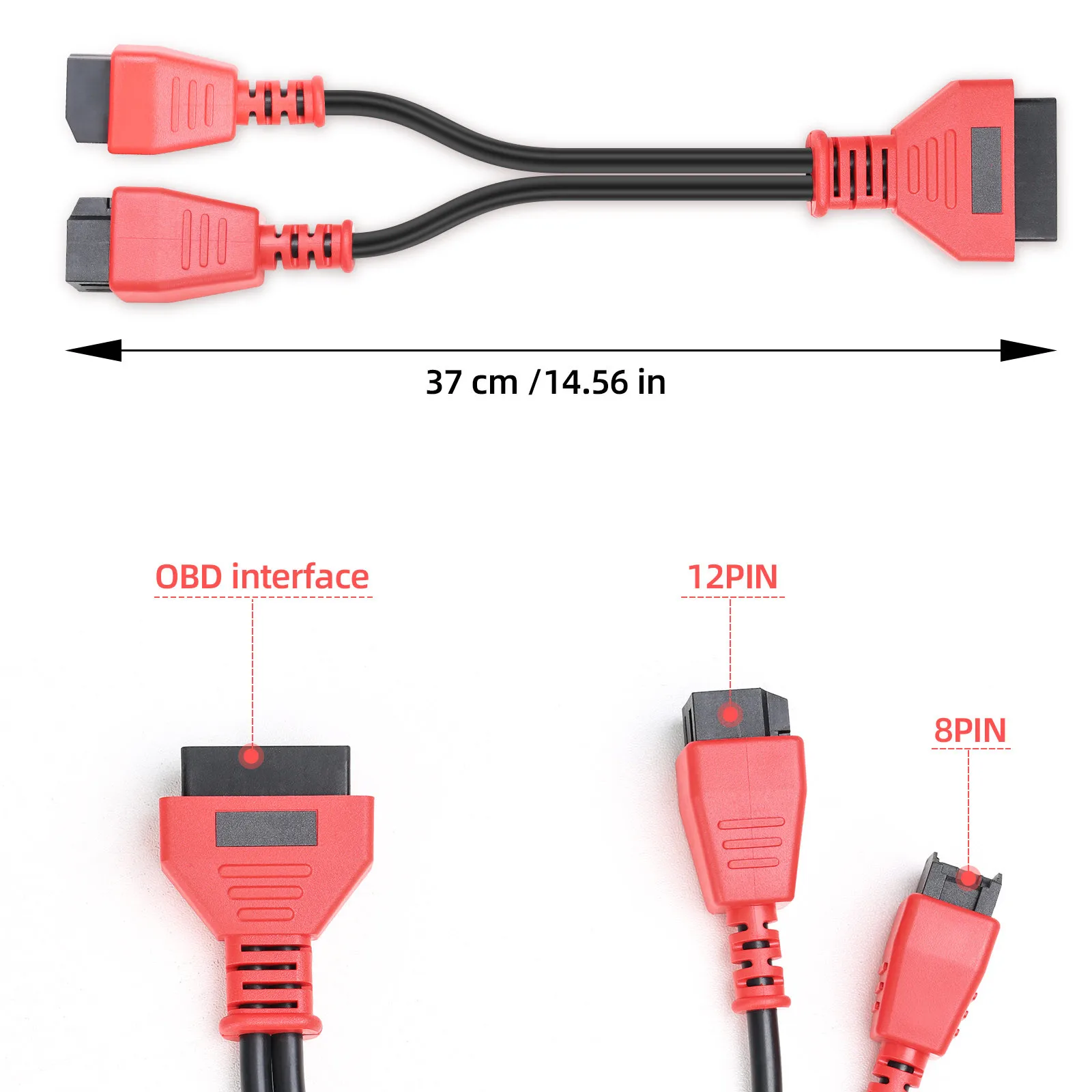 EU Ship FCA SWG 12+8 Adapter For Chrysler Work on MaxiSys/IM608 /Launch X431 V/OBDSTAR Chrysler 12+8 Connector