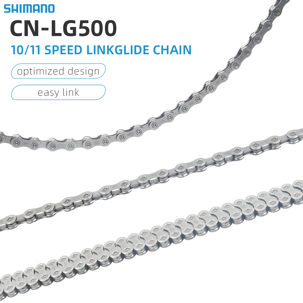 SHIMANO CUES CN-LG500 10/11-speed LINKGLIDE Chain Mountain Bike Chain for U6000 10/11S 11-speed HYPERGLIDE MTB Chain