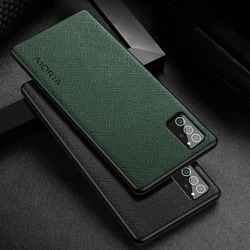 Case for Samsung Galaxy Note 20 10 9 8 Ultra Plus Lite  funda Cross pattern Leather skin cover Luxury phone case coque capa