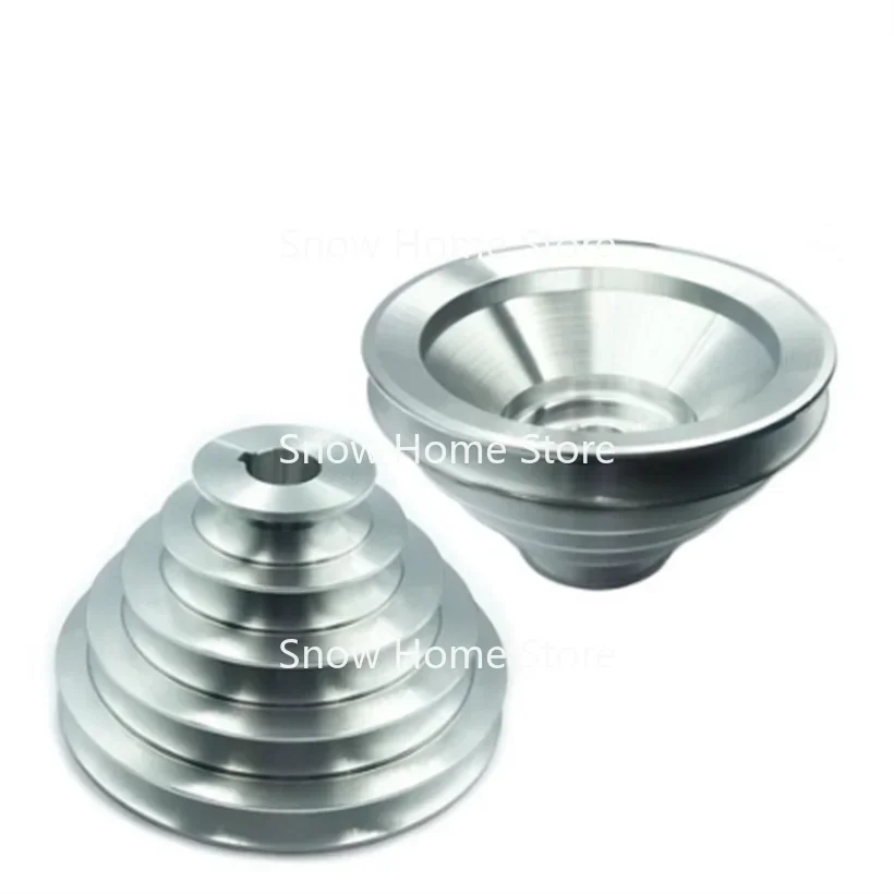 Bench Drill 54mm To 150mm Outer Dia 14 16 18 19 20 22 24 25 28mm Bore Aluminum A Type 5 Step Pagoda Pulley Wheel for V-Belt 1pc