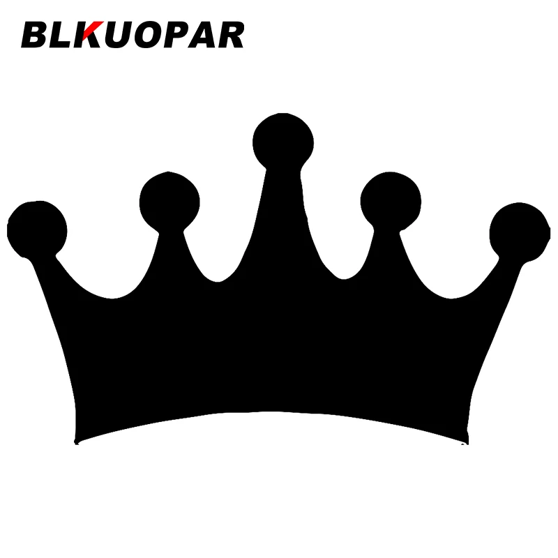 BLKUOPAR for Queen Crown Silhouette Car Stickers Waterproof Sunscreen Decals Occlusion Scratch Helmet Skateboard Decoration